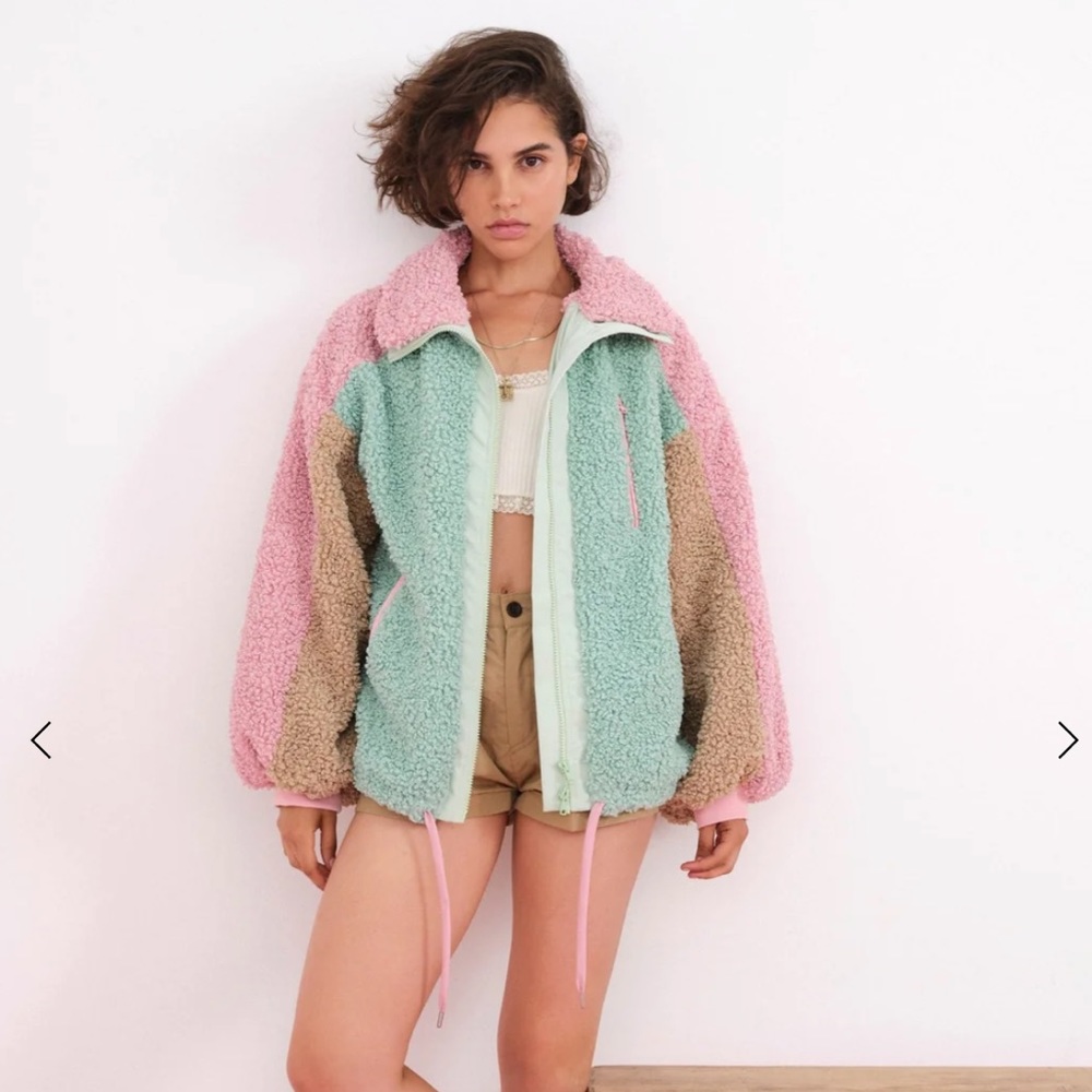 For love and lemons cozy zip-up jacket - Picture 5 of 6